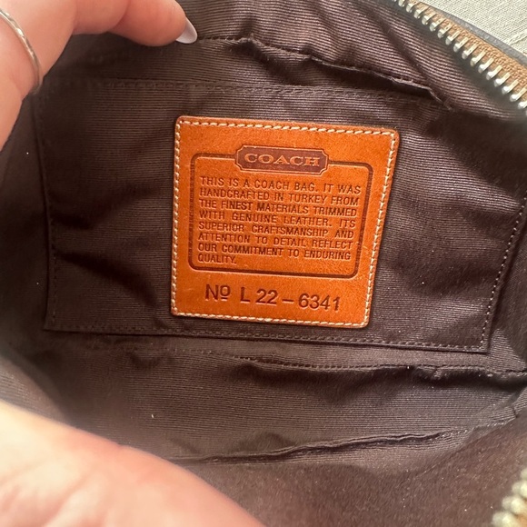 Coach Brown Monogram Crossbody Bag - Picture 5 of 9